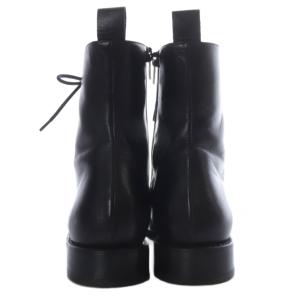 FABIO RUSCONI BELLUNO レースアップ ミドル ブーツ ローヒール レザー 37 ブラック /YO19