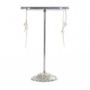 ワイヤーフックピアス スライドパールチャーム セット K10 ゴールド /SR