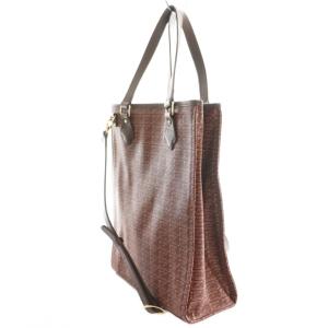 Q-POT ビターチョコレート スクエアトートバッグ ショルダー 2way 茶 ブラウン /SS OS