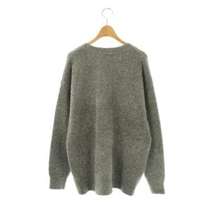 Stola. ミドル丈華やかニットカーディガン Vネック F グレー /AT OS