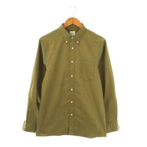 SOM QD Oxford SHIRT シャツ 長袖 ボタンダウン XL カーキ /AT OS
