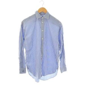 ストライプ 長袖 シャツ 2 青 白 /CX OS