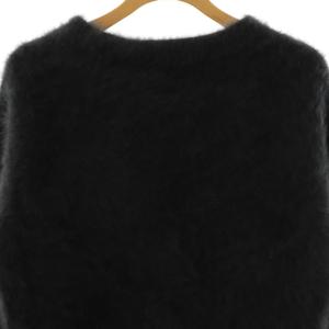 MORABITO プルミエ フォックスファーニット セーター 38 ダークグレー /DF OS