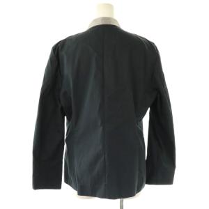 MORABITO プルミエ ボールチェーン装飾 ノーカラージャケット 38 ネイビー /ES OS