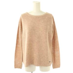 ブラン ラメ混クルーネックニット セーター 38 ピンクベージュ /ES OS