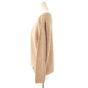 MORABITO ブラン ラメ混クルーネックニット セーター 38 ピンクベージュ /ES OS