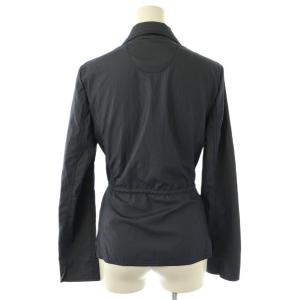 MORABITO ブラン ウエストレザーコードナイロンテーラードジャケット 36 ネイビー /ES OS