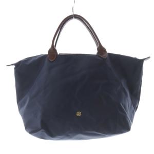 Longchamp ルプリアージュ M ナイロン トートバッグ ハンドバッグ 紺 ネイビー /SR