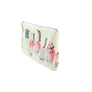 FEILER ラブラリーバイフェイラー LOVERARY BY FEILER ラブラリーポリッシュ フラットポーチ 総柄