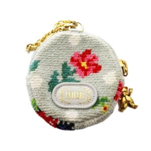 チャームポーチ ハイジドット マルチカラー 水色 ライトブルー ピンク /SS OS