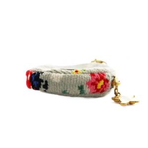 FEILER チャームポーチ ハイジドット マルチカラー 水色 ライトブルー ピンク /SS OS