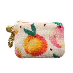 ラブラリーバイ LOVERARY BY キー&カードポーチ ピーチドット マルチカラー ピンク オレンジ