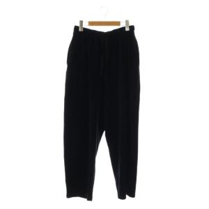 24AW VELOUR TRACK PANTS ベロア パンツ ワイドパンツ イージー 2 ブラック /DF