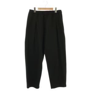 ONE TUCK JERSEY PANTS パンツ イージー 2 ブラック /DO OS AD