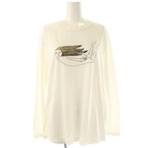 つづく展  koyo プリントTシャツ カットソー 長袖 M ホワイト /DF OS SH