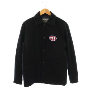 SBM HOTROD刺繍 コーチジャケット S ダークネイビー