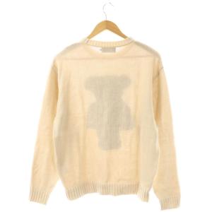 HYSTERIC GLAMOUR HYSTERIC TEDDY ジャカード ニット セーター S ベージュ ブラック ブラウン /ES OS
