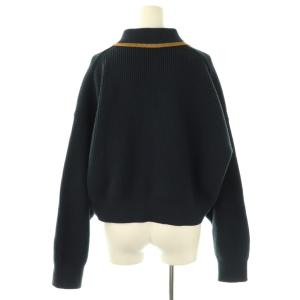 FRED PERRY × レイビームス Ray BEAMS 別注 カラー カーディガン ニット UK10 ネイビー /DF OS