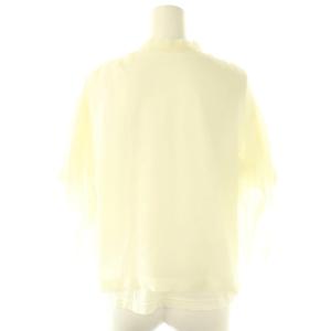 UNDERCOVER 24SS デザインプリントTシャツ オーガンジー 五分袖 チュール 2 アイボリー /AT OS