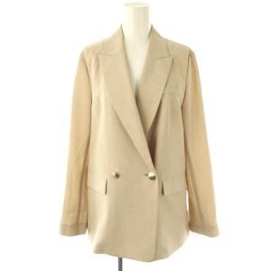sophi 24SS ウォッシャブルライトシャンブレーダブルジャケット テーラード 36 ベージュ /AT