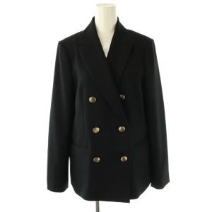 sophi ウォッシャブルサージ シャークダブルジャケット テーラード 38 紺 ネイビー /AT OS