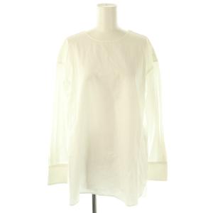 マイスタンダード 長袖 プルオーバーシャツ クルーネック 38 白 ホワイト /AT OS