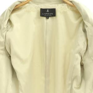 LANVIN ジャケット ショールカラー レース 42 グレー /AT OS