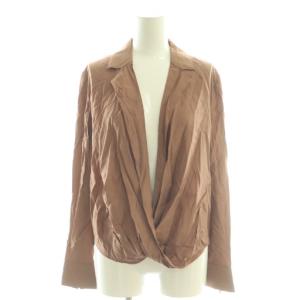 シルクシフォンブラウス 長袖 シアー 40 アイボリー /AT OS