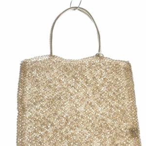 ANTEPRIMA スクエア ワイヤーバッグ ハンドバッグ ゴールド色 /SR15