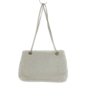 ANTEPRIMA MISTO ツイード ショルダーバッグ ハンドバッグ ロゴ 白 ホワイト /SR