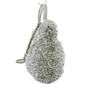 ANTEPRIMA ワイヤーグリッターハンドバッグ チェーンショルダー 2WAY 斜め掛け PVC シルバーカラー /GV