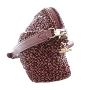 ANTEPRIMA アッティーヴォ マットワイヤーショルダーバッグ PVC ボルドー ワインレッド /GV