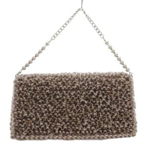 ANTEPRIMA ミスクリオパール 二つ折り長財布 チェーン付ウォレット ワイヤー PVC ベージュ /GV