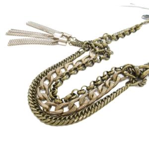 コレクション タグ付き チャンキーチェーンベルト アンティーク調 F 金色 ゴールドカラー /UO