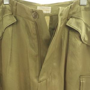 Grace Class サテンカーゴパンツ タック 38 カーキ /AT OS