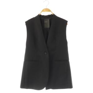 Vネック ジレベスト 36 ブラック /DF OS