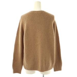 MAX MARA WEEKEND LINE クルーネックニット セーター 長袖 アルパカ混 S キャメル /DF OS