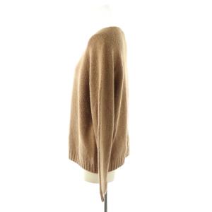 MAX MARA WEEKEND LINE クルーネックニット セーター 長袖 アルパカ混 S キャメル /DF OS