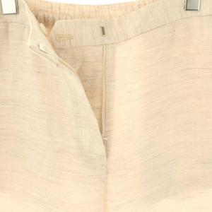 DES PRES 25SS ツイルリネンセミワイドイージーパンツ ジッパーフライ 34 オフホワイト /DO OS