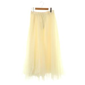 VOLUME LONG PANIER SKIRT スカート フレア ロング 2 ホワイト /HK OS