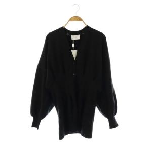 WAIST SHAPE DOLMAN CARDIGAN カーディガン ニット 1 ブラック /ES OS