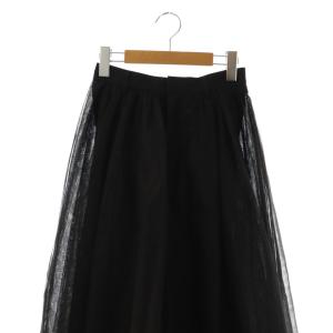 CLANE VOLUME LONG PANIER SKIRT パニエスカート フレアスカート 1 ブラック /ES