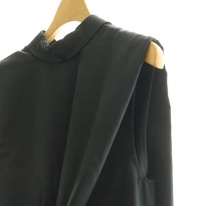 ENFOLD 24SS ノースリーブ ロングドレス ワンピース 38 黒 /CX OS