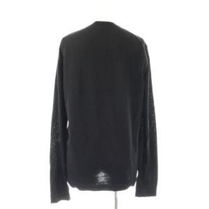JIL SANDER シルク混ニット セーター プルオーバー Vネック 46 黒 /CX OS