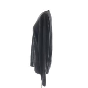 JIL SANDER シルク混ニット セーター プルオーバー Vネック 46 黒 /CX OS