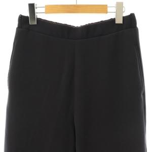 Deuxieme Classe ウエストリブパンツ イージー ストレート 36 黒 /CX OS SH