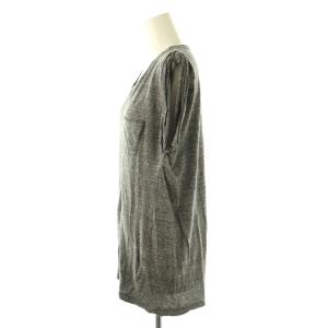 MUSE de Deuxieme Classe TWIST タンクトップトップス カットソー ノースリーブ グレー /DF OS SH