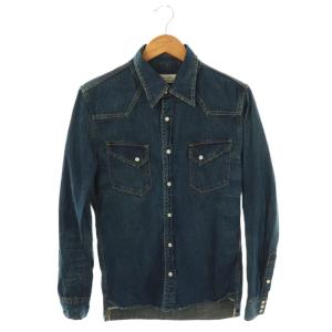デニムウエスタシャツ 長袖 M ブルー /HK OS SH