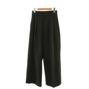 gemeil 23SS 2タックワイドパンツ スラックス 38 黒 ブラック /AT OS