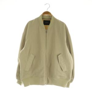 24SS ナイロンツイルMA-1 ブルゾン ジャケット ジップアップ 2 ベージュ /MY OS